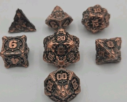 7pcs set metal polyhedral - 7pcs/set,